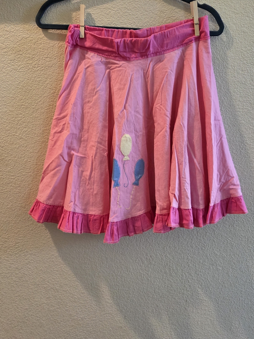 Pink Cotton Balloon-Print Circle Skirt, PINKY PIE, MY LITTLE PONY. - Picture 2 of 4